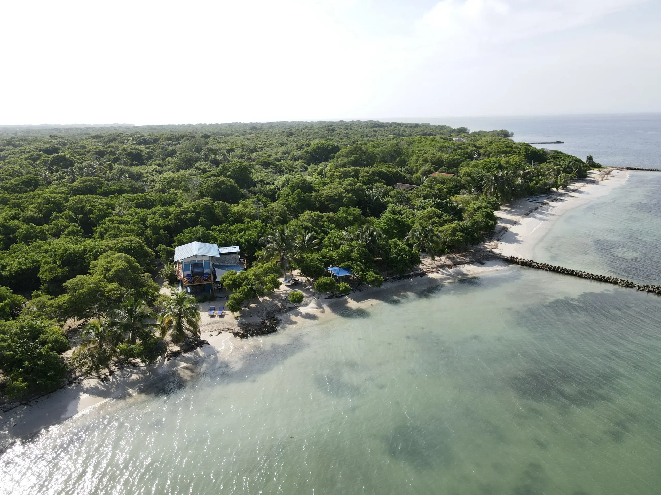 Arriving at Casa Gaviota by boat